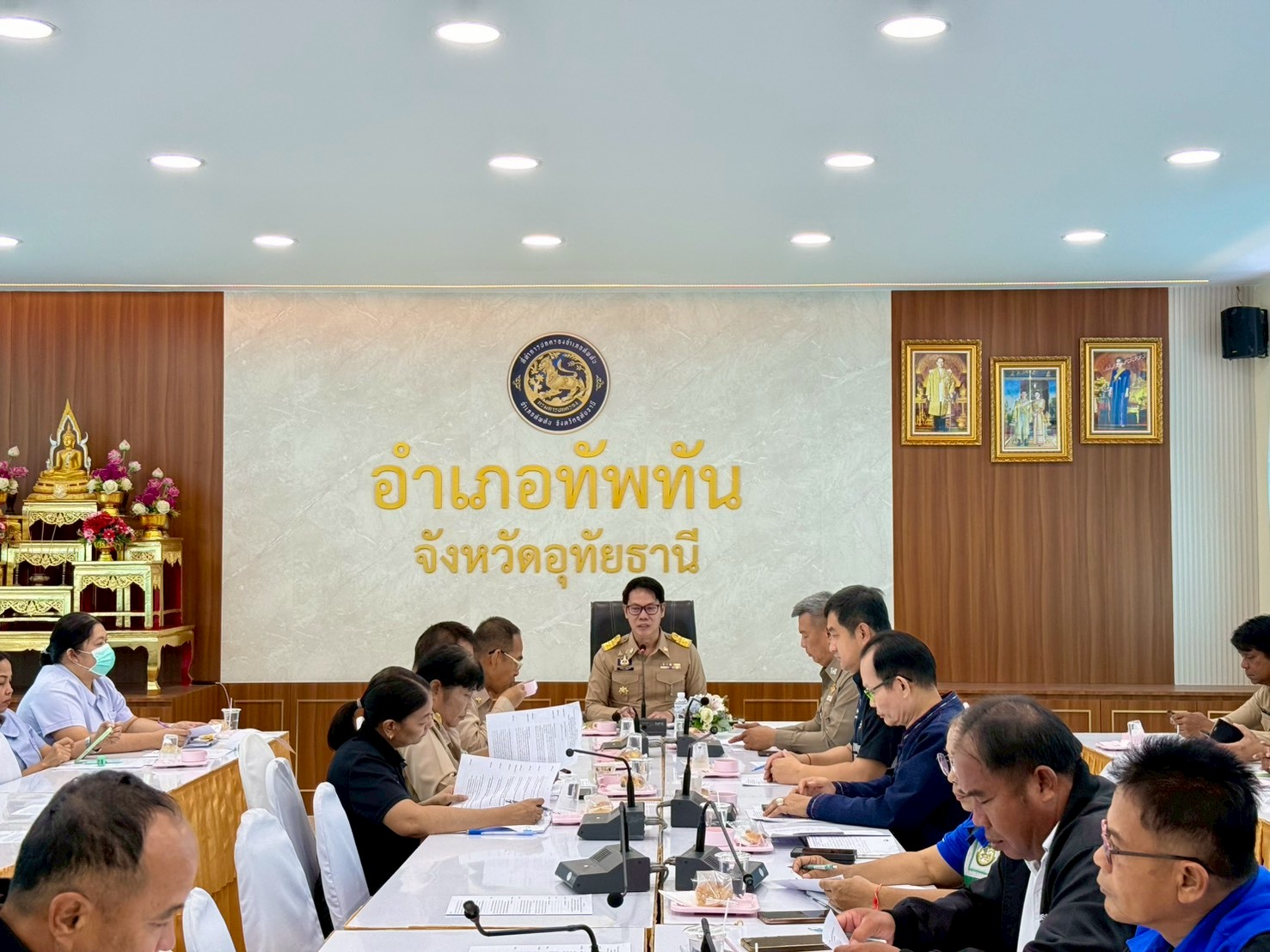 พัฒนาการอำเภอทัพทัน ร่วมประชุมหัวหน้าส่วนราชการอำเภอทัพทัน ประจำเดือนกรกฎาคม 2569 (7/2569)